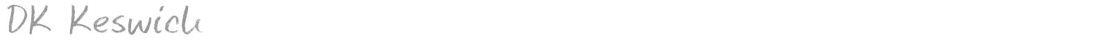 DK Keswick font preview